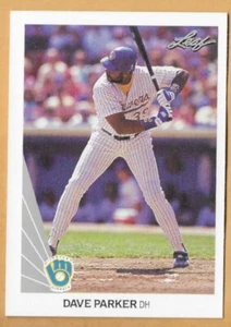 Dave Parker Milwaukee Brewers #190 - Hoja Casi Nuevo-Como Nuevo 1990 - Imagen 1 de 2