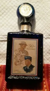 Cobalt Blue Antique Liquor Bottle / Decanter with Stopper - Picture 1 of 4