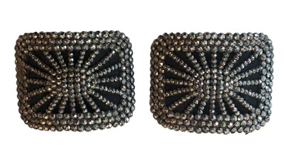 Антикварный французский ограненный стальной набор пряжек сделано во Франции ар-деко шоу - Изображение 1 из 4