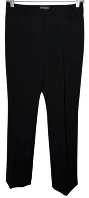 Calça social Nordstrom Career tamanho 10P bolsos frontais planos reta preta clássica - Imagem 1 de 4