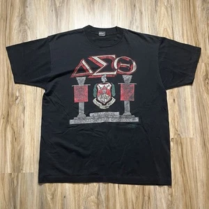 Vintage Delta Sigma Theta Shirt XL 90s Black Sorority Fraternity Greek College - Picture 1 of 6