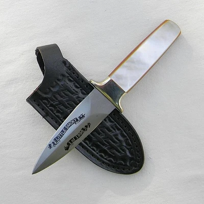 Smoky Mt. Cuchillo de bota Knife Works, Japón 1980 LITTLE SMOKY MOP, funda; SIN USAR Foto 1 de 4