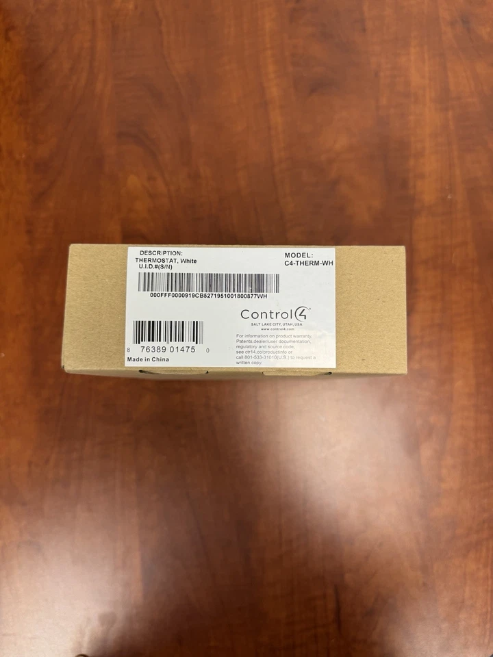 Control 4 Wireless Thermostat Model: C4-THERM-WH - White - Image 1 of 2