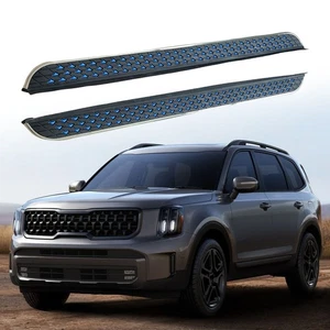 2Pcs Fits for 2020-2025 KIA Telluride Fixed Running Board Nerf Bar Side Steps - Picture 1 of 24