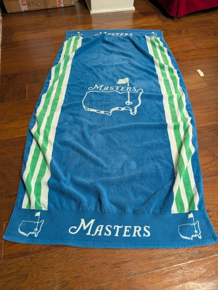 RARO Master's Tournament Toalha de Praia - Vintage Augusta National Edição Limitada - Imagem 1 de 4