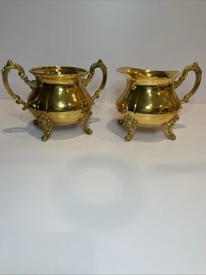 TOWLE Chapado en Oro Plata Gran Duquesa Té/Café, Azúcar y Crema Solo Foto 1 de 4