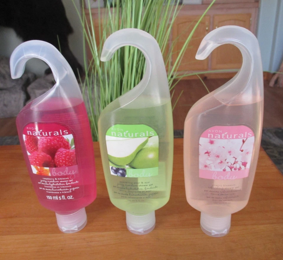 Lot Of 3 Avon Naturals Body ASST. Shower Gel Wash Clean 5 oz/150mL New - Image 1 of 1