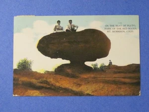Postkarte 1909 - Sitz von Pluto / Park der roten Felsen - Mt. Morrison, COLO. - Bild 1 von 5