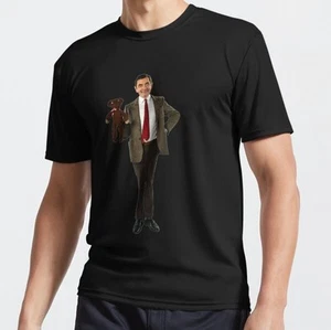 Camiseta activa Mr Bean, Funny Mr Ben with Teddy Bear Funny Jokes - Imagen 1 de 1