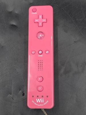 Nintendo OEM Motion Plus Wii Remote Pink Controller RVL-036 Official - Image 1 of 4