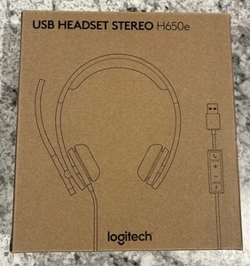 Logitech USB Headset Stereo H650e - Brand New - Picture 1 of 5