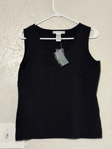 Geoffrey Beene Sport Crochet Beaded Tank Top Size Medium - Picture 1 of 3