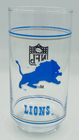 NFL Mobil Glass Tumbler Detroit Lions Preowned Cover