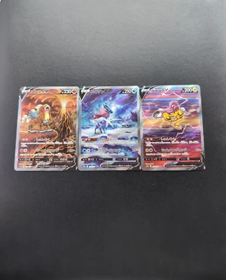 Pokemon Card Suicune V 215/172 & Entei V 213/172 & Raikou V 218/172 SAR Japanese - Image 1 of 4