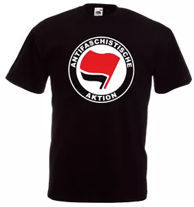 ANTIFASCHISTISCHE AKTION T-Shirt, schwarz - Bild 1 von 1