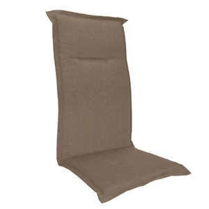 Universal Hochlehner Auflage - taupe - Garten Stuhl Polster Kissen uni einfarbig - Bild 1 von 2