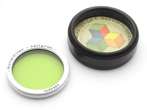 Rollei Bayonet 1 Light Green (Hellgrun) Filter (#2) - Inc Original Case - Picture 1 of 2