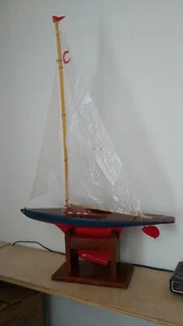 Barcos aptos para navegar modelo de juguete estanque de madera velero velero Chester a montador arquitecto naval - Imagen 1 de 5