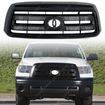 Black Grill Front Bumper Upper Grille For 2010 2011 2012 2013 Toyota Tundra Foto 1 de 4