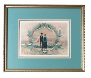 P Buckley Moss "Unto Thee" Professionally Framed Print #165/1000 Signed - Picture 1 of 12