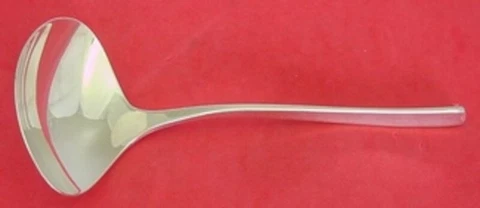 Vision by International Sterling Silver Gravy Ladle 7" Mid-Century Modern Cover