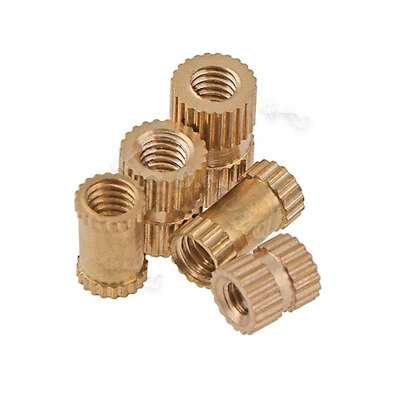 Messing Rändelmutter Gewindeeinsatz Einpressmutter M1,4 4 5 6 8 Einschlagmutter - Bild 1 von 4