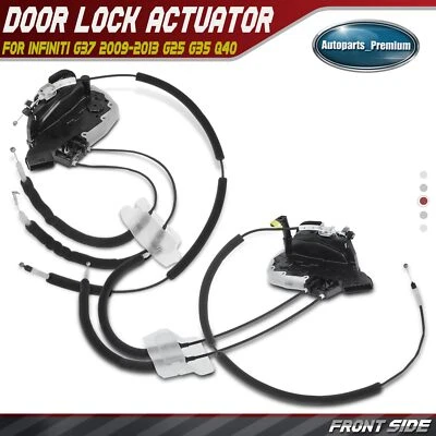 2x Front Door Lock Actuator for Infiniti G37 2009-2013 G25 G35 Q40 Sedan 4-Doors - Imagem 1 de 4