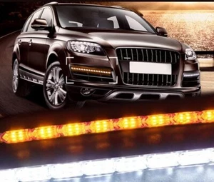 For Audi Q7 2007-2009 LED DRL Daytime Running Light Driving Fog Lamp Turn Signal - Picture 1 of 12