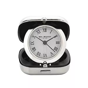 Wm Widdop Metal Fold up Alarm Clock Roman White Dial - Picture 1 of 1