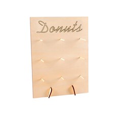 Donut Wooden Wedding Decoration Table Candy Cart DIY Wall Holds Birthday I7c6