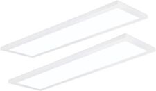 120V-277V 1x4 FT LED Flat Panel Light Surface Mount,4400LM ,5000K,White,2pack