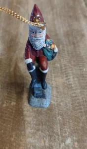 Vintage Jim Shore Americana Designs Chimney Santa Christmas Ornament 1992 EUC - Picture 1 of 11