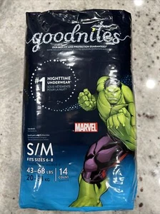 Goodnites Boys Absorbent Underwear - Marvel - Size S/M (38-65lbs) 14 Count - Picture 1 of 5