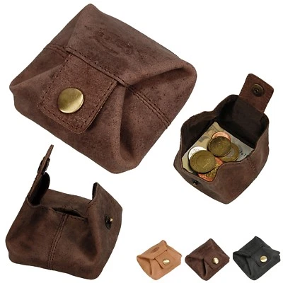 BOCCX Geldbörse Leder Geldsäckchen Münzbörse Geldbeutel Mini Portmonee 40001 neu