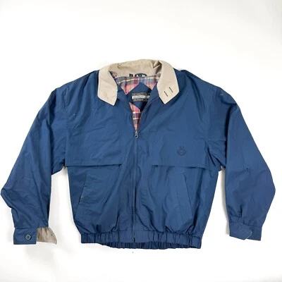 Chaqueta de bombardero cortavientos ventilada vintage solo para miembros azul marino para hombre M años 80 90 Foto 1 de 4