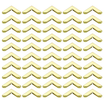 20mm Metal Book Corners,60pcs Photo Corners Book Corners Protector,Gold Tone Foto 1 de 4