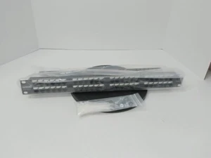 Intellinet Cat6 48-Port Patch Panel, 1U, Black - Picture 1 of 3