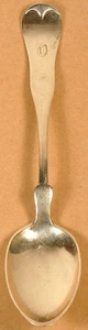 FIDDLE TOWLE STERLING SILVER SPOON CIRCA 1880 MONOGRAM - Picture 1 of 4