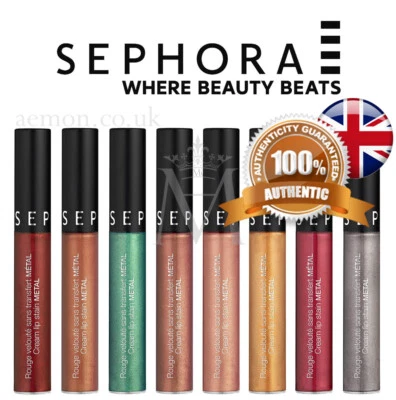 Sephora Collection Cream lip stain METAL shine last long gloss ORIGINAL! Luxury - Image 1 of 3