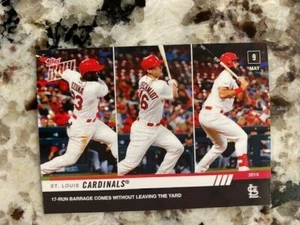 2019 TOPPS NOW CARD ST LOUIS CARDINALS #207 17 RUNS GOLDSCHMIDT CARPENTER OZUNA - Picture 1 of 1