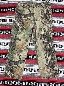 Vtg Cabelas RealTree Camo Hunting Jeans Mens Size 34x27 Pants USA Made - Picture 1 of 13