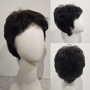 JAMIE by Estetica Designs R4 Dark Brown Short Pixie Style Wig - Picture 1 of 14
