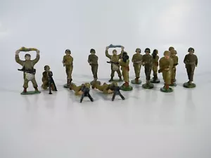 Quiralu Konvolut 13 US Infanteristen & 2 französische Fallschirmjäger Soldaten 55mm - Bild 1 von 9