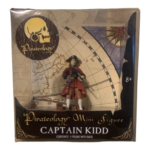 Pirateology Captain Kidd Mini Action Figure With Base Sababa Toys 2007 Cover