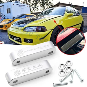 JDMPASSWORD Hood Vent Spacer Riser Kit For Honda Civic EK EF 88-00 Acura Integra - Picture 1 of 29