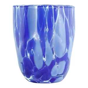 Murano Glass Shot Blue Millefiori Venice Italy Handmade - Picture 1 of 6