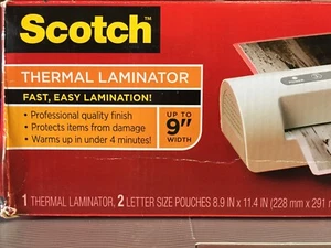 3M Thermal Laminator Portable 15-1/4"Wx4-9/10"Lx4-1/2"H WE TL901C - Picture 1 of 3