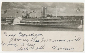 1904 Steamboat New York - Hudson River Day Line - Picture 1 of 2