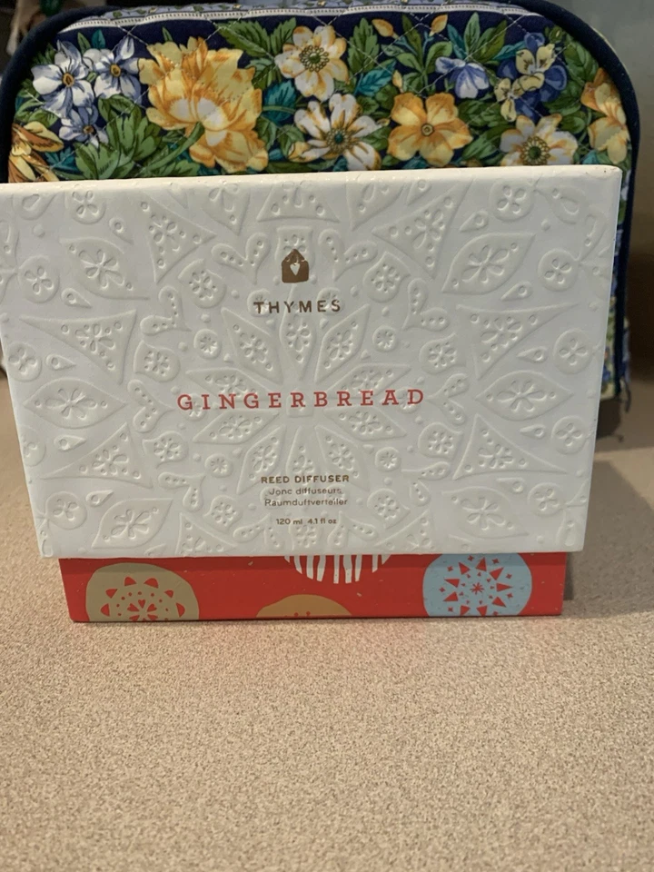 Thymes Gingerbread Reed Oil Diffuser 4.1 Oz Holiday Scent NIB - Image 1 of 3
