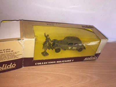 Solido Military Collection 6035 CITROEN 15 CV with 2 Toy Soldiers MIB Vintage - Image 1 of 4